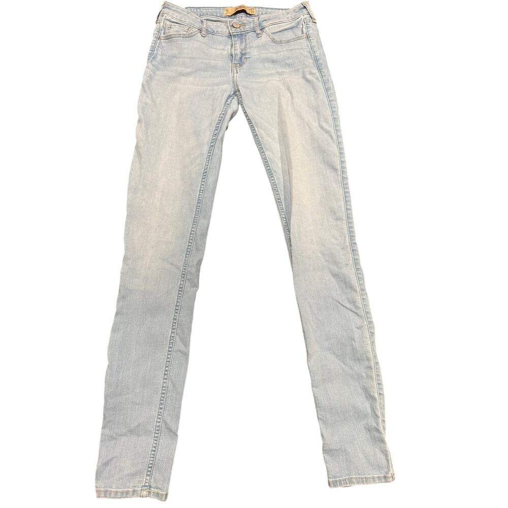 Hollister Co. Women's Light Wash Super Skinny Denim Jeans Size 5L W27 L33